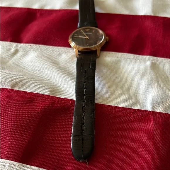 Emporio Armani Rose Gold and Dark Brown Timepiece - Picture 12 of 17